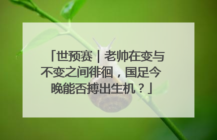 世预赛｜老帅在变与不变之间徘徊，国足今晚能否搏出生机？